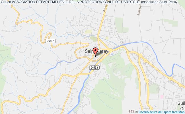plan association Association Departementale De La Protection Civile De L'ardeche Saint-Péray