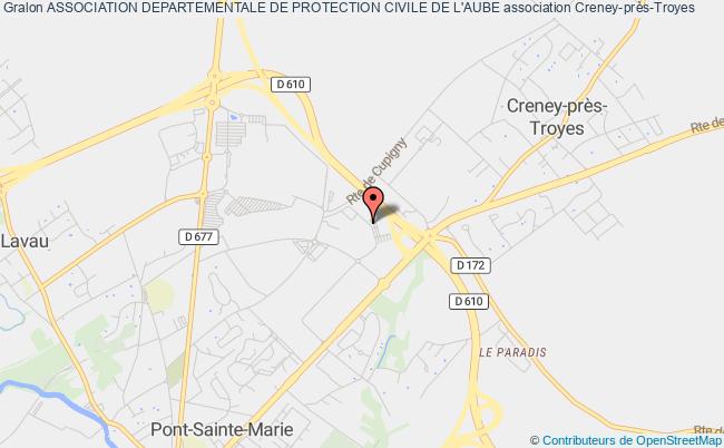 plan association Association Departementale De Protection Civile De L'aube Creney-près-Troyes