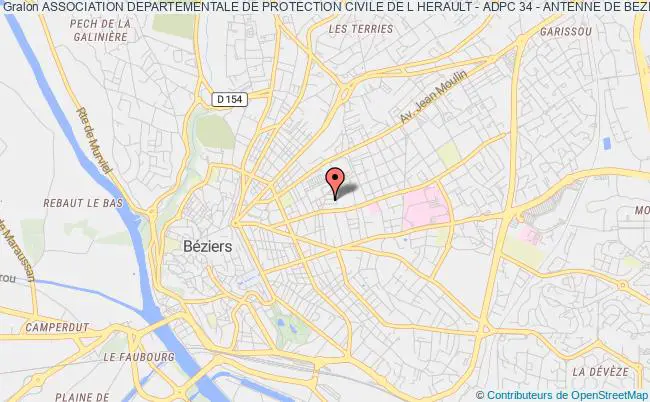 plan association Association Departementale De Protection Civile De L Herault - Adpc 34 - Antenne De Beziers Béziers