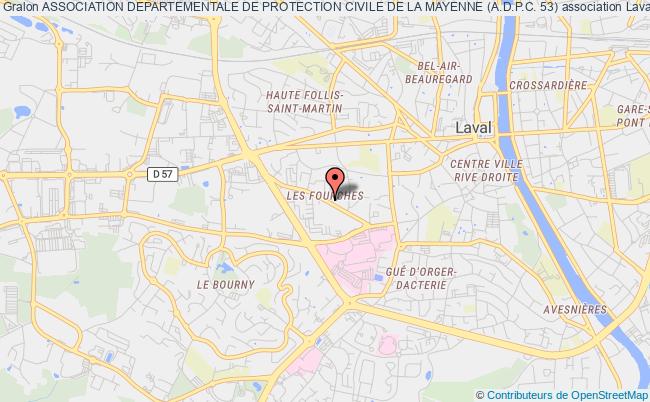 plan association Association Departementale De Protection Civile De La Mayenne (a.d.p.c. 53) Laval