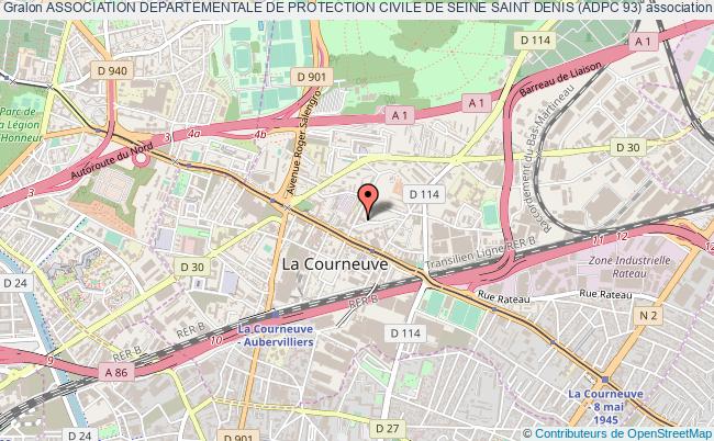 plan association Association Departementale De Protection Civile De Seine Saint Denis (adpc 93) La Courneuve