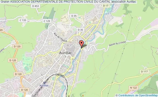 plan association Association Departementale De Protection Civile Du Cantal AURILLAC Cedex