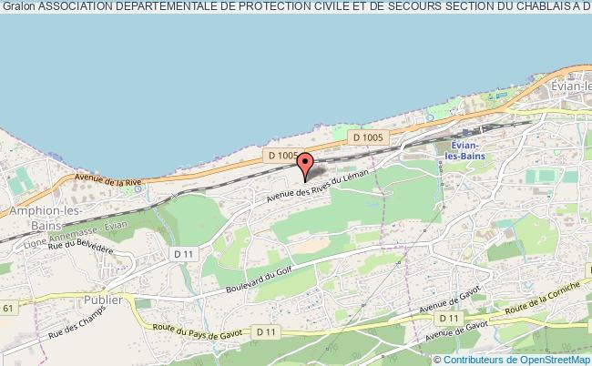 plan association Association Departementale De Protection Civile Et De Secours Section Du Chablais A D P C S Publier