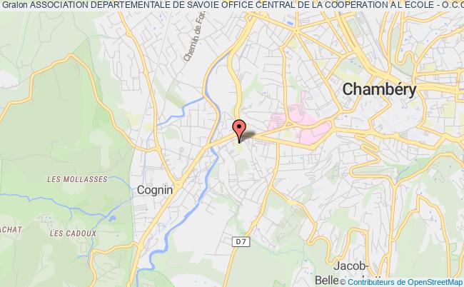 plan association Association Departementale De Savoie Office Central De La Cooperation A L Ecole - O.c.c.e. Chambéry