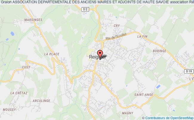 plan association Association Departementale Des Anciens Maires Et Adjoints De Haute Savoie Reignier