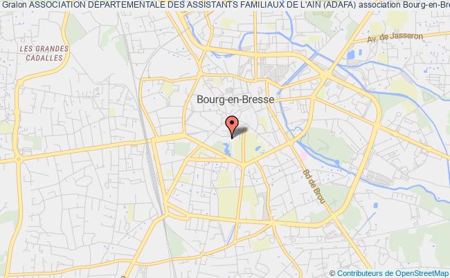 plan association Association DÉpartementale Des Assistants Familiaux De L'ain (adafa) Bourg-en-Bresse