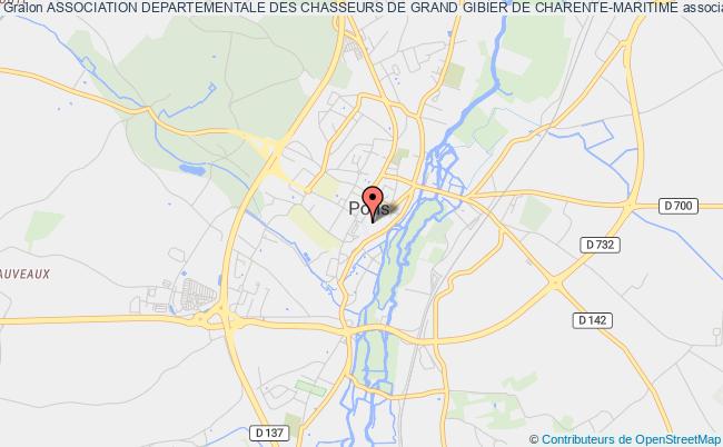 plan association Association Departementale Des Chasseurs De Grand Gibier De Charente-maritime Pons
