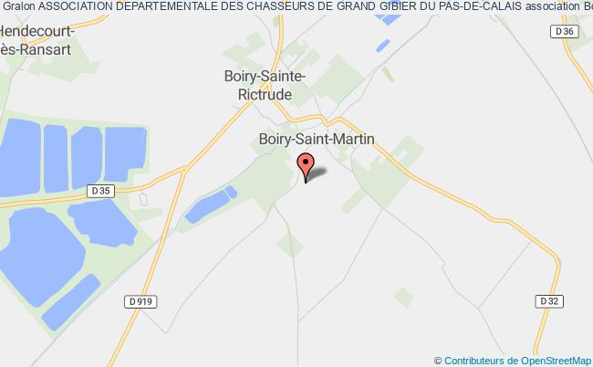 plan association Association Departementale Des Chasseurs De Grand Gibier Du Pas-de-calais Boiry-Saint-Martin