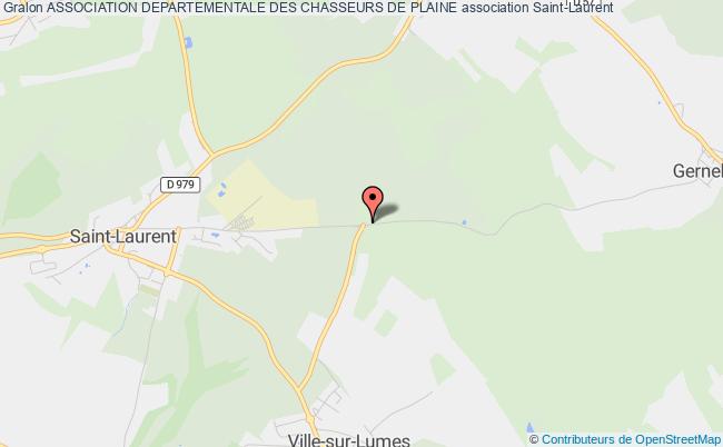 plan association Association Departementale Des Chasseurs De Plaine Saint-Laurent