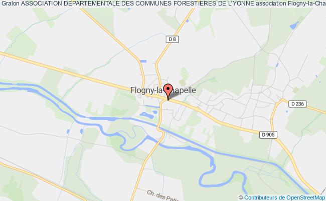 plan association Association Departementale Des Communes Forestieres De L'yonne Flogny-la-Chapelle
