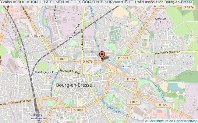 plan association Association Departementale Des Conjoints Survivants De L'ain Bourg-en-Bresse
