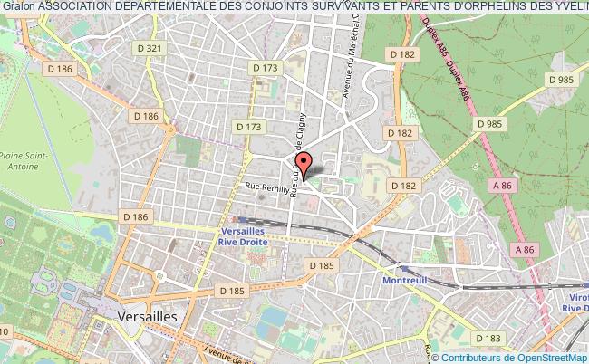 plan association Association Departementale Des Conjoints Survivants Et Parents D'orphelins Des Yvelines Versailles