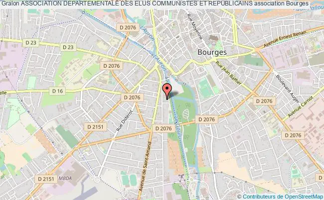plan association Association Departementale Des Elus Communistes Et Republicains Bourges