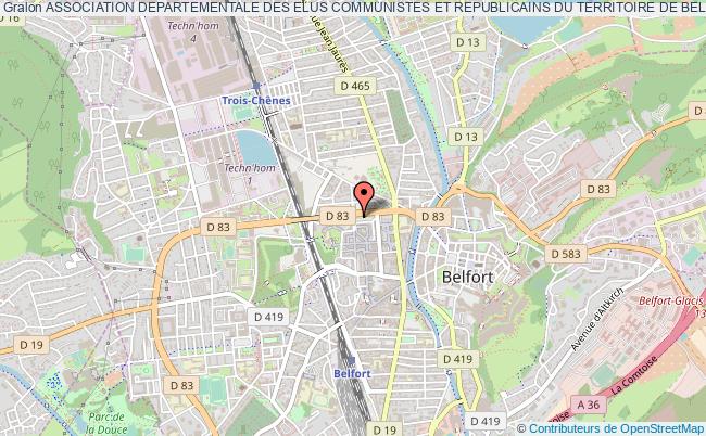 plan association Association Departementale Des Elus Communistes Et Republicains Du Territoire De Belfort Belfort