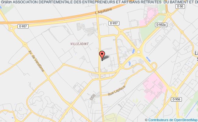 plan association Association Departementale Des Entrepreneurs Et Artisans Retraites  Du Batiment Et Des Travaux Publics De Loir-et-cher Blois