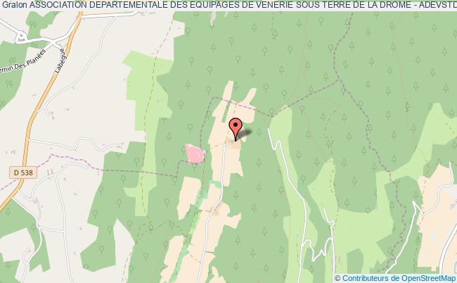 plan association Association Departementale Des Equipages De Venerie Sous Terre De La Drome - Adevstd Crest