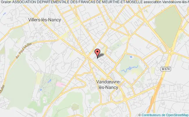 plan association Association Departementale Des Francas De Meurthe-et-moselle Vandoeuvre-lès-Nancy
