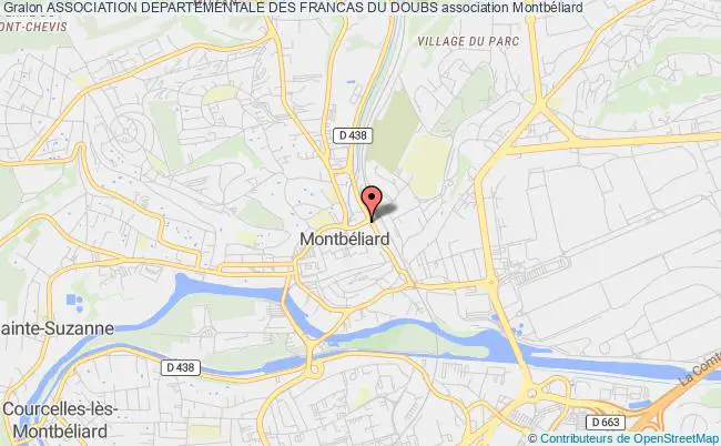 plan association Association Departementale Des Francas Du Doubs Montbéliard