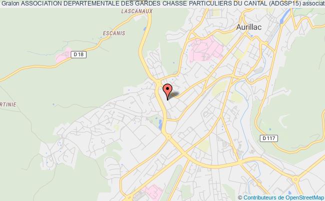 plan association Association Departementale Des Gardes Chasse Particuliers Du Cantal (adgsp15) Aurillac