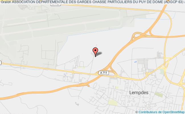 plan association Association Departementale Des Gardes Chasse Particuliers Du Puy De Dome (adgcp 63) Lempdes