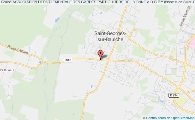 plan association Association DÉpartementale Des Gardes Particuliers De L'yonne A.d.g.p.y Saint-Georges-sur-Baulche