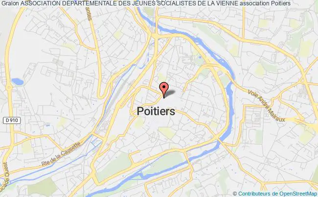 plan association Association DÉpartementale Des Jeunes Socialistes De La Vienne Poitiers