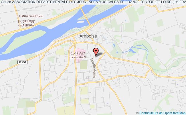 plan association Association Departementale Des Jeunesses Musicales De France D'indre-et-loire (jm France Indre-et-loire) Amboise