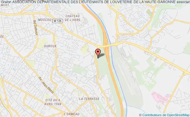 plan association Association Departementale Des Lieutenants De Louveterie De La Haute-garonne Toulouse