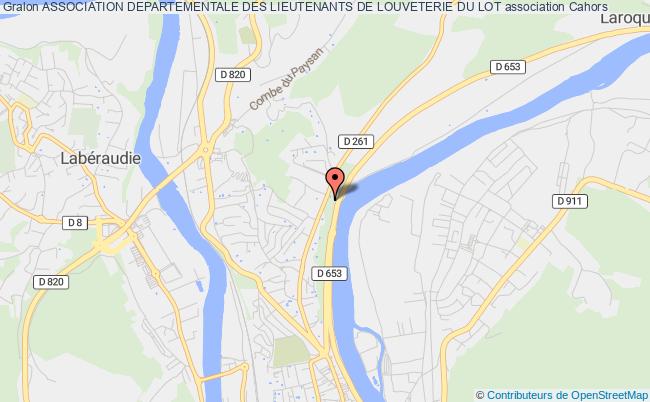plan association Association Departementale Des Lieutenants De Louveterie Du Lot Cahors