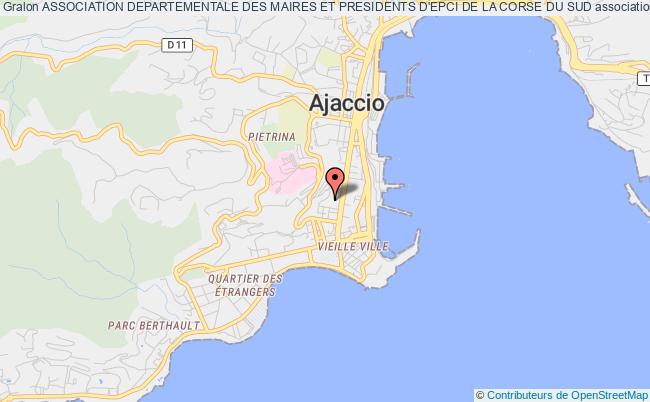 plan association Association Departementale Des Maires Et Presidents D'epci De La Corse Du Sud Ajaccio
