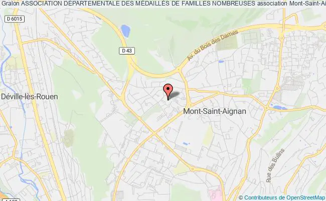 plan association Association DÉpartementale Des MÉdaillÉs De Familles Nombreuses Mont-Saint-Aignan