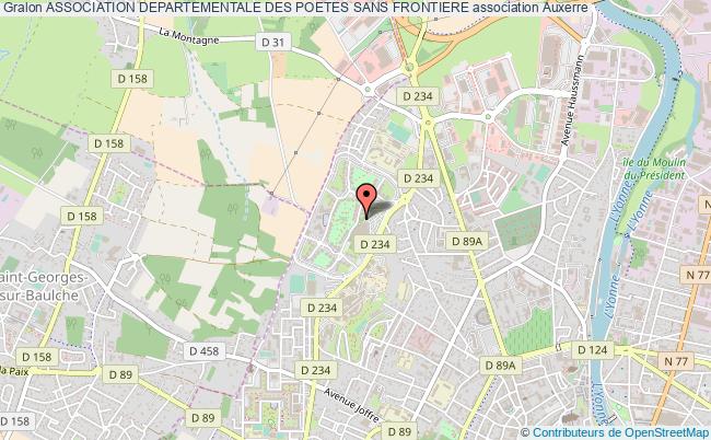 plan association Association Departementale Des Poetes Sans Frontiere Auxerre