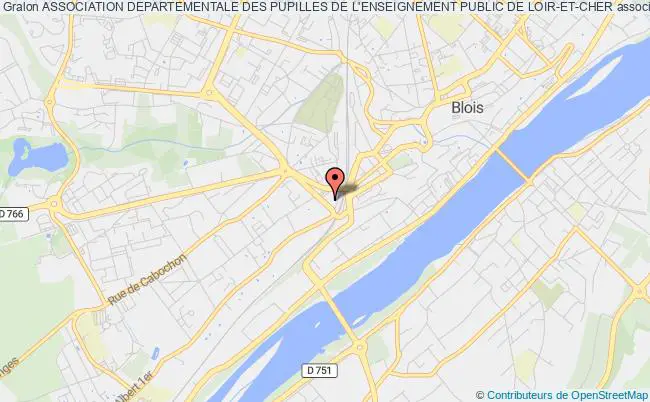 plan association Association Departementale Des Pupilles De L'enseignement Public De Loir-et-cher Blois cedex