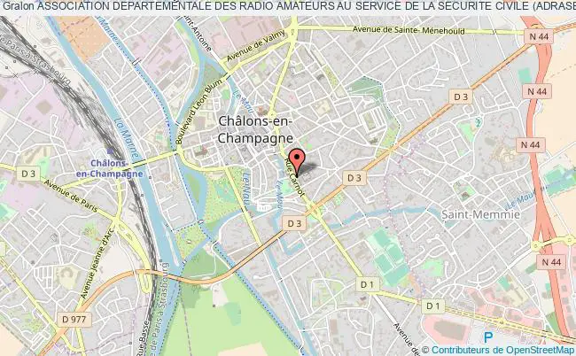 plan association Association Departementale Des Radio Amateurs Au Service De La Securite Civile (adrasec 51) Châlons-en-Champagne