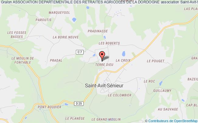 plan association Association Departementale Des Retraites Agricoles De La Dordogne Saint-Avit-Sénieur