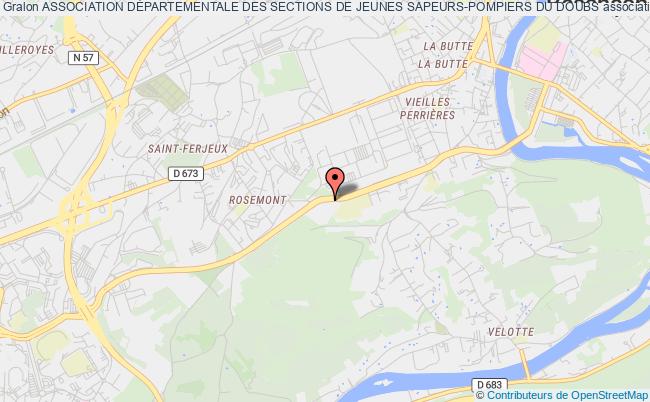 plan association Association DÉpartementale Des Sections De Jeunes Sapeurs-pompiers Du Doubs Besançon