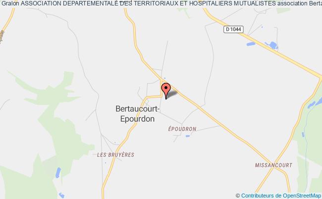 plan association Association Departementale Des Territoriaux Et Hospitaliers Mutualistes Bertaucourt-Epourdon