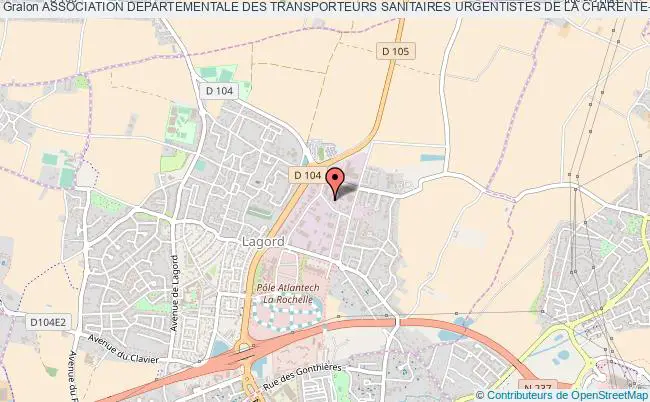 plan association Association Departementale Des Transporteurs Sanitaires Urgentistes De La Charente-martime - A.d.t.s.u. 17 Lagord