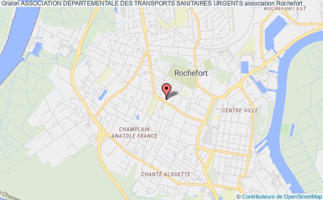 plan association Association DÉpartementale Des Transports Sanitaires Urgents Rochefort