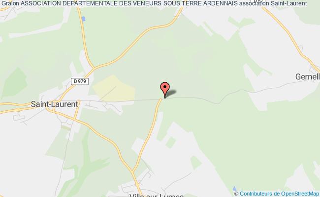 plan association Association Departementale Des Veneurs Sous Terre Ardennais Saint-Laurent