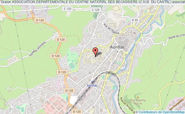 plan association Association Departementale Du Centre National Des Becassiers (c.n.b. Du Cantal) Aurillac