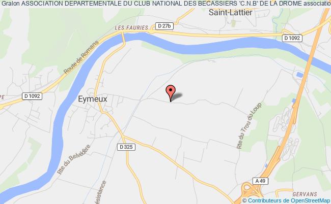 plan association Association Departementale Du Club National Des Becassiers 'c.n.b' De La Drome Eymeux