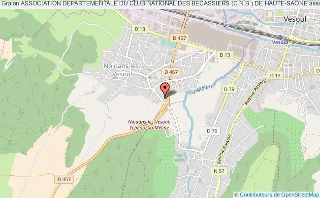 plan association Association Departementale Du Club National Des Becassiers (c.n.b.) De Haute-saone Noidans-lès-Vesoul