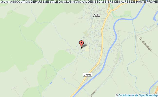 plan association Association Departementale Du Club National Des Becassiers Des Alpes De Haute Provence Dite Cnb 04 Volx