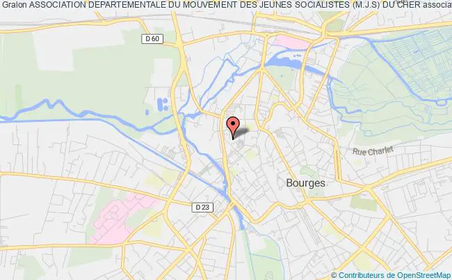 plan association Association Departementale Du Mouvement Des Jeunes Socialistes (m.j.s) Du Cher Bourges