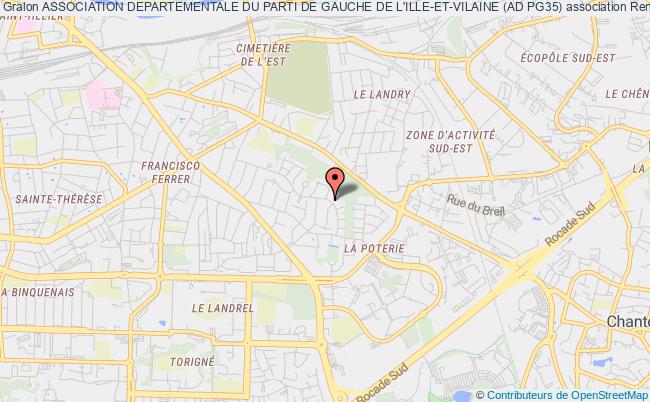 plan association Association Departementale Du Parti De Gauche De L'ille-et-vilaine (ad Pg35) Rennes