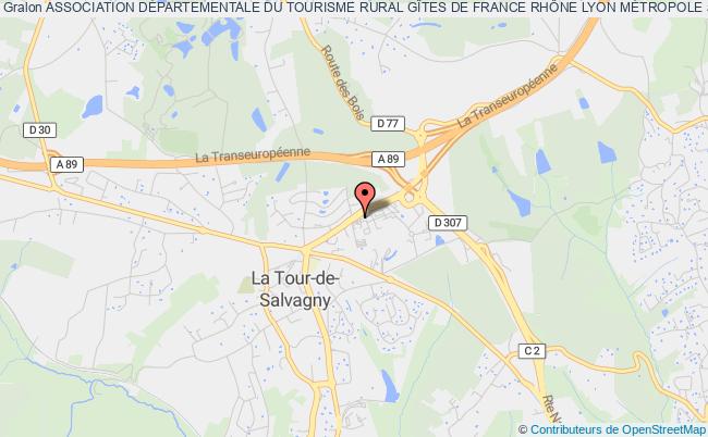 plan association Association Departementale Du Tourisme Rural La    Tour-de-Salvagny