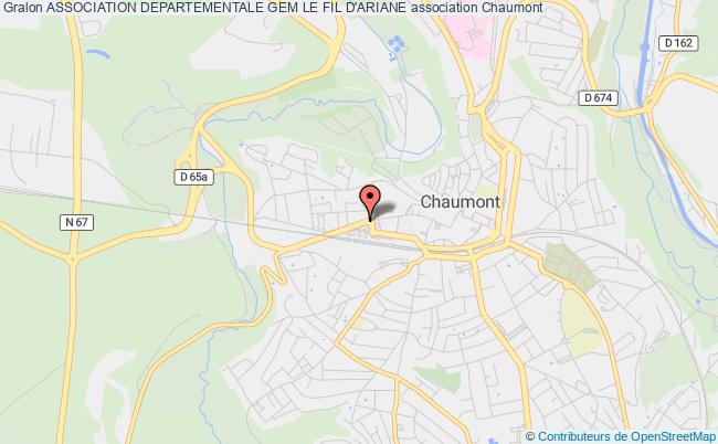 plan association Association Departementale Gem Le Fil D'ariane Chaumont