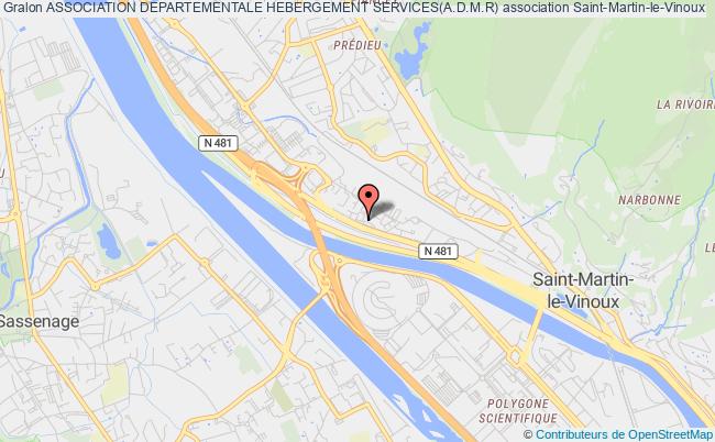 plan association Association Departementale Hebergement Services(a.d.m.r) Saint-Martin-le-Vinoux