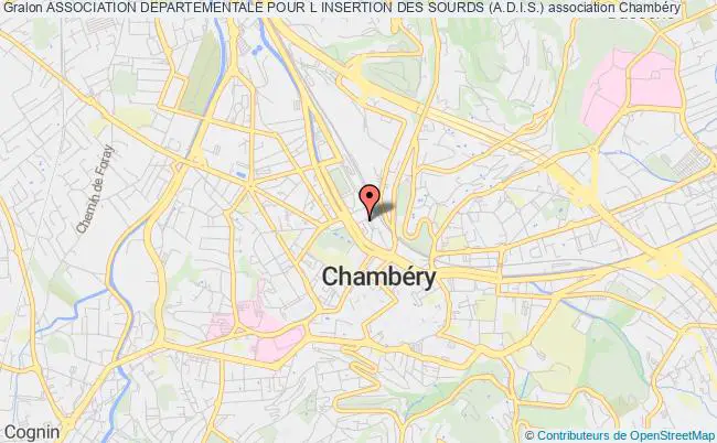 plan association Association Departementale Pour L Insertion Des Sourds (a.d.i.s.) Chambéry